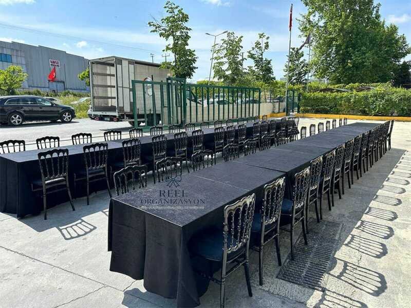 Kadıköy Siyah Masa Sandalye Kiralama